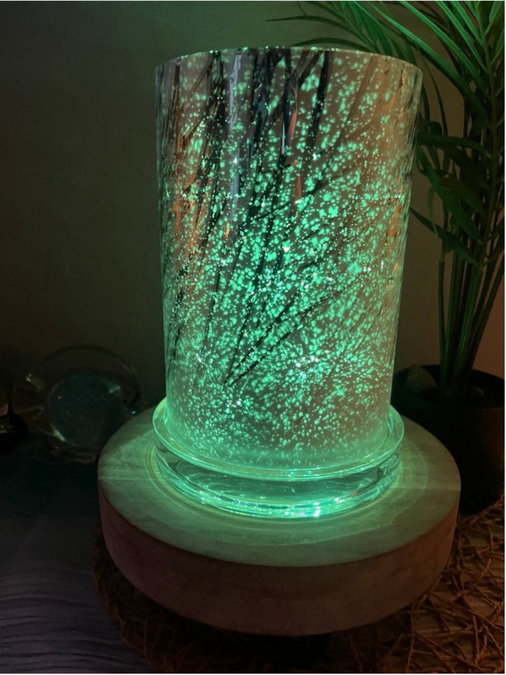 PARTYLITE SEASIDE GRASS OCEAN BEACH SILVER GREEN MERCURY CANDLE HURRICANE